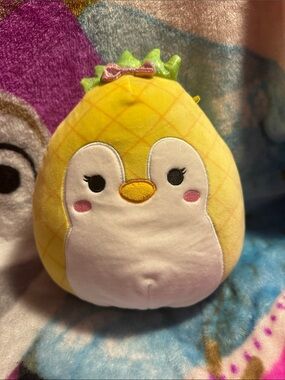 Squishmallows Yellow Pineapple Penguin Plush - Cute Fruit Character